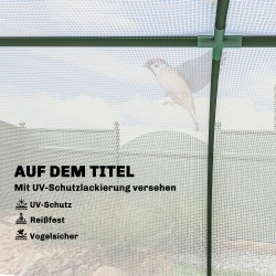 Kasviteltta teräsrungolla ja PE-verkkokankaalla 200 x 100 x 80 cm valkoinen