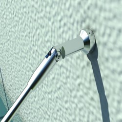 Lasikatos ulko-ovelle, karkaistu turvalasi, ruostumaton teräs, kirkas 150 x 90 cm