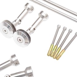 Lasikatos ulko-ovelle, karkaistu turvalasi, ruostumaton teräs, kirkas 150 x 90 cm