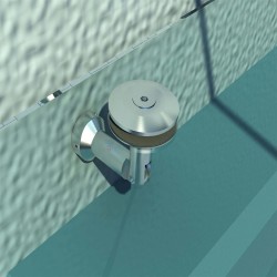 Lasikatos ulko-ovelle karkaistu turvalasi 12 mm ruostumaton teräs 200 x 90 cm kirkas