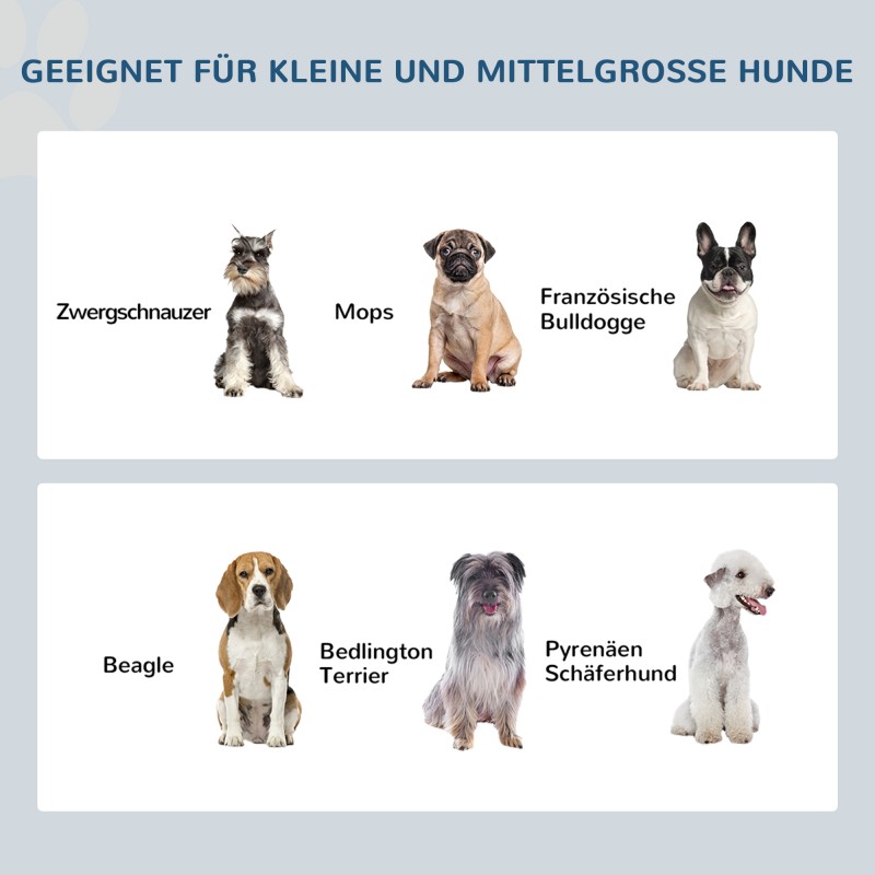 Koiran korotettu ruokintateline 2 ruostumattoman teräksen kuppia 58,4x30,5x25,4 cm harmaa