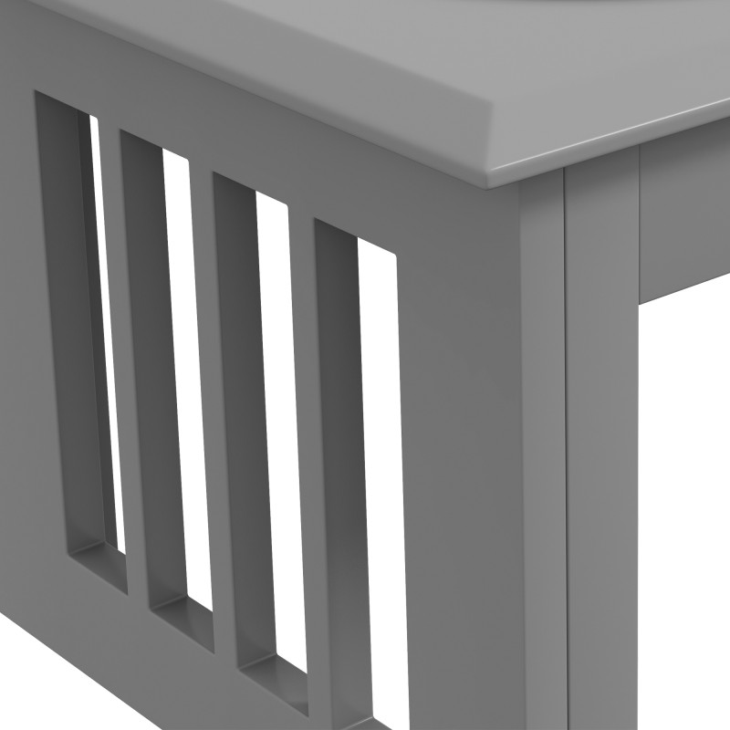 Koiran korotettu ruokintateline 2 ruostumattoman teräksen kuppia 58,4x30,5x25,4 cm harmaa