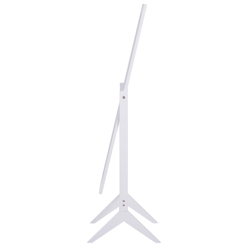 Täyskorkea lattiapeili MDF-runko 47 x 46 x 148 cm valkoinen