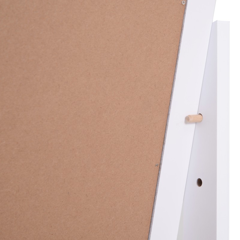 Täyskorkea lattiapeili MDF-runko 47 x 46 x 148 cm valkoinen