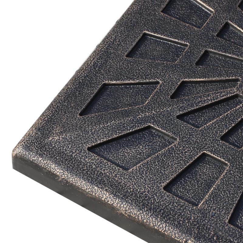 Aurinkovarjon jalusta 15 kg ulkokäyttöön, hartsimateriaalia, 47x47 cm, pronssi