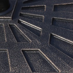 Aurinkovarjon jalusta 15 kg ulkokäyttöön, hartsimateriaalia, 47x47 cm, pronssi