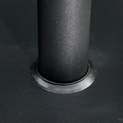 Aurinkovarjon jalka 13 kg, neliönmuotoinen sementti/metalli, Ø35/38/48 mm, musta