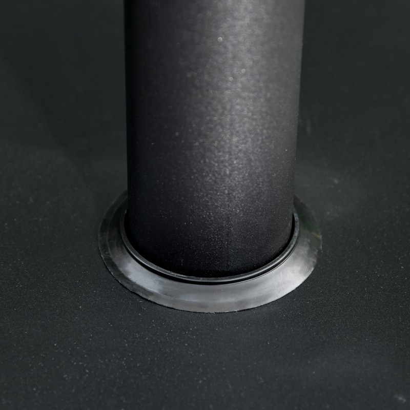 Aurinkovarjon jalka 13 kg, neliönmuotoinen sementti/metalli, Ø35/38/48 mm, musta