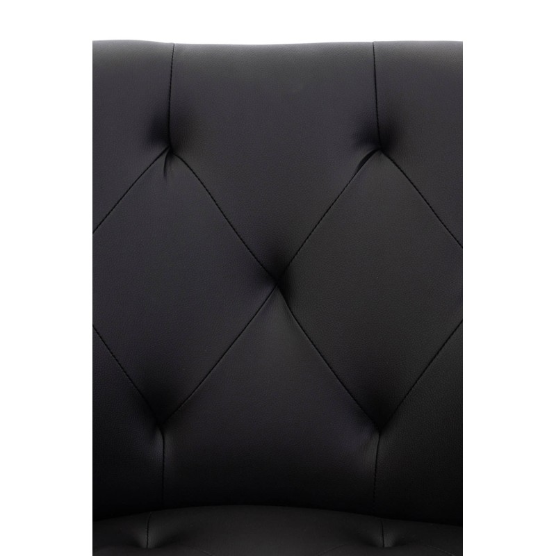 Moderni pehmustettu ruokailutuoli metallirungolla ja käsinojilla