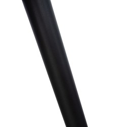 Moderni pehmustettu ruokailutuoli metallirungolla ja käsinojilla