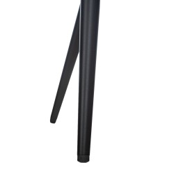 Moderni pehmustettu ruokailutuoli metallirungolla ja käsinojilla