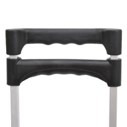 Taitettava alumiininen kuljetusvaunu 70 kg, kevytrakenteinen, musta