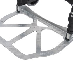 Taitettava alumiininen kuljetusvaunu 70 kg, kevytrakenteinen, musta