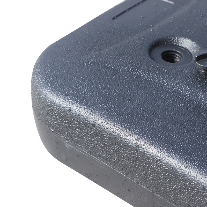 Täytettävä aurinkovarjon jalka HDPE-muovia 46 x 45 x 26 cm musta, enintään 30 kg