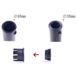 Varjoteline aurinkovarjolle 9 kg polyesterihartsi 44x44x33 cm pronssi 38/48 mm runkoille