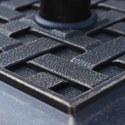 Varjoteline aurinkovarjolle 9 kg polyesterihartsi 44x44x33 cm pronssi 38/48 mm runkoille