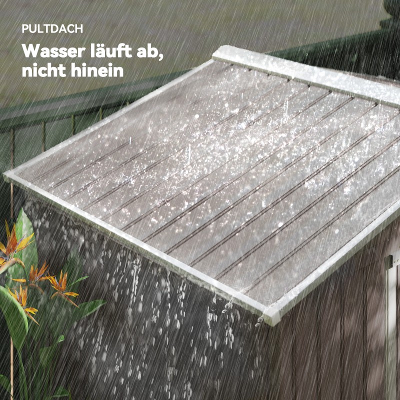 Metallinen pihavarasto liukuovilla 213 x 130 x 185 cm harmaa