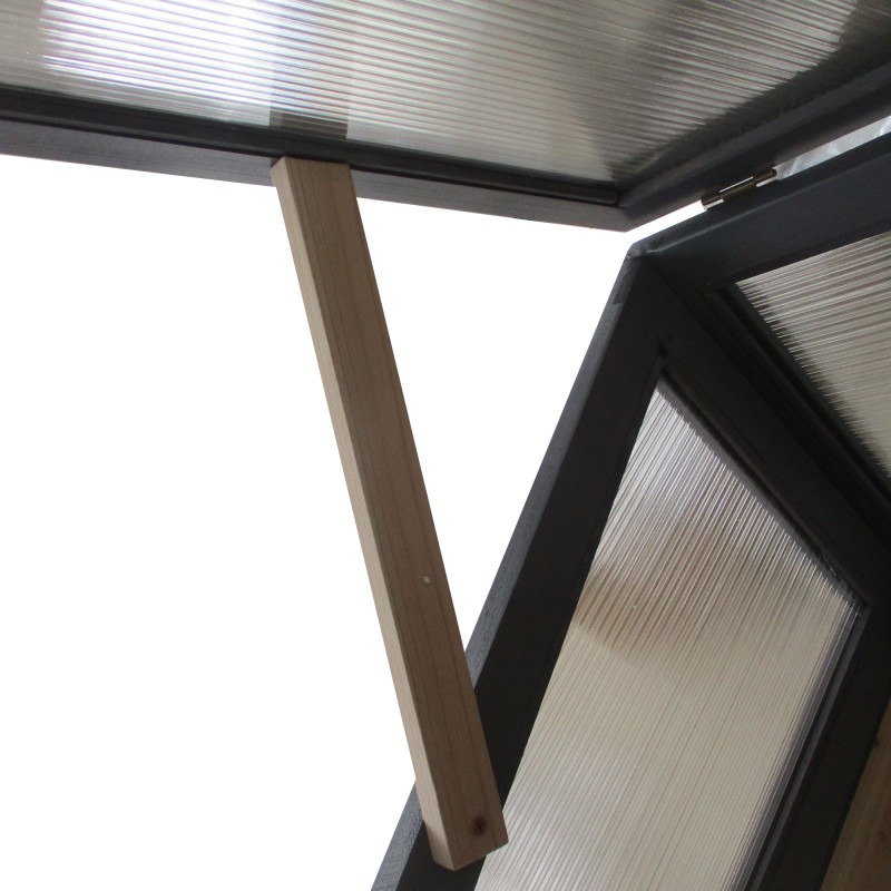 Korotettu viljelylaatikko ja kylmäkehikko puusta, polykarbonaattikansi, 120 x 54 x 112/122 cm, harmaa