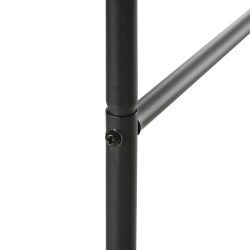 Metallinen köynnöskaari puutarhaan 140 x 40 x 240 cm, musta