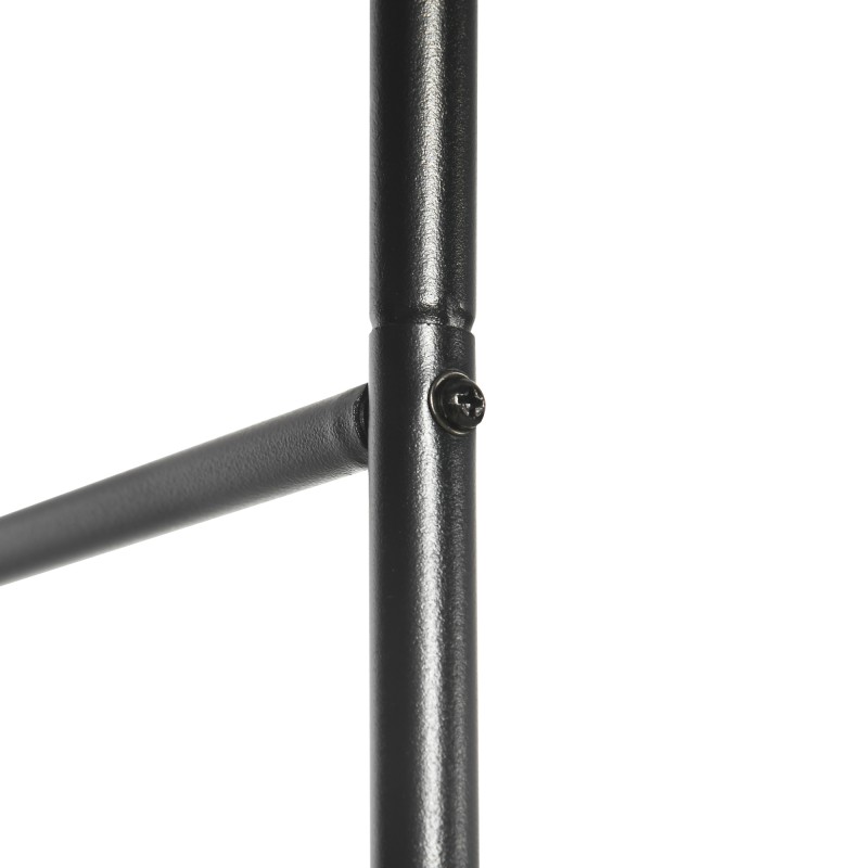 Metallinen köynnöskaari puutarhaan 140 x 40 x 240 cm, musta