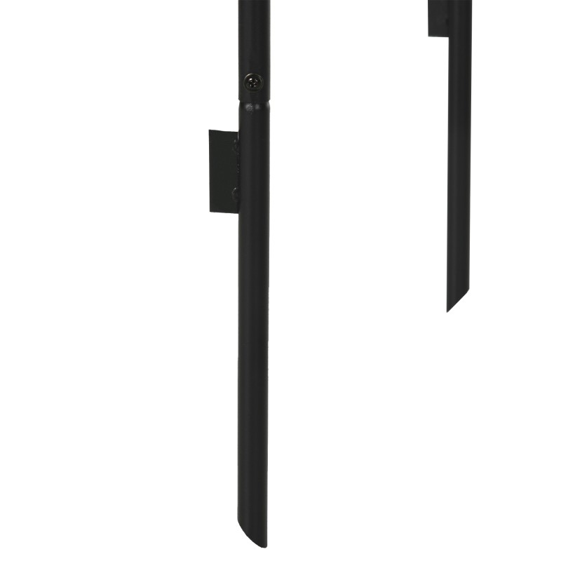 Metallinen köynnöskaari puutarhaan 140 x 40 x 240 cm, musta