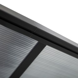 Terassikatos ulkokäyttöön alumiinia 435 x 302 cm harmaa