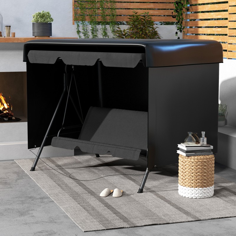 Puutarhakalusteiden suojapeite ulkokäyttöön PE 215 x 155 x 150 cm musta