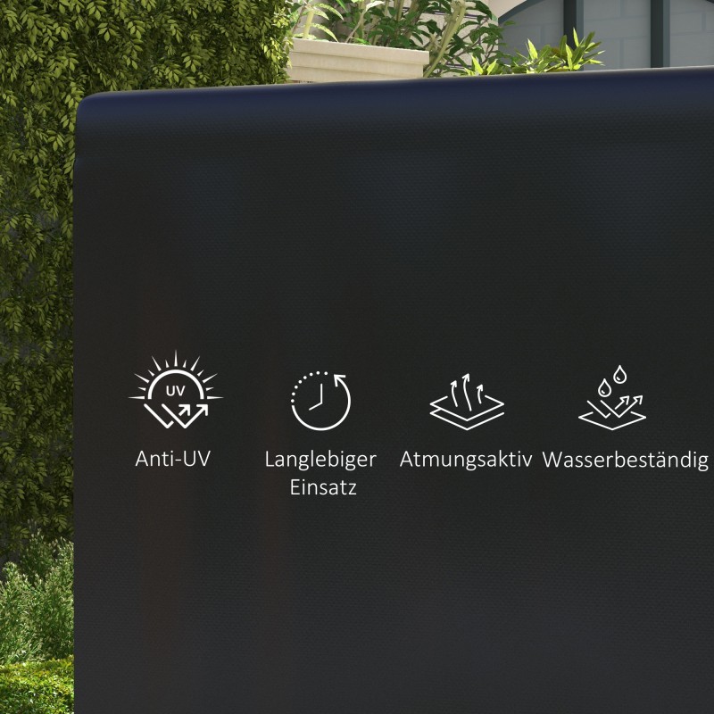 Puutarhakalusteiden suojapeite ulkokäyttöön PE 215 x 155 x 150 cm musta