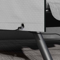 Suojapeite puutarhakalusteille PE 215 x 155 x 150 cm harmaa