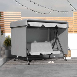 Suojapeite puutarhakalusteille PE 215 x 155 x 150 cm harmaa