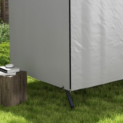 Suojapeite puutarhakalusteille PE 215 x 155 x 150 cm harmaa