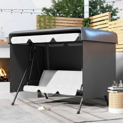 Puutarhakalusteiden suojapeite ulkokäyttöön PE 215 x 155 x 150 cm tummanharmaa