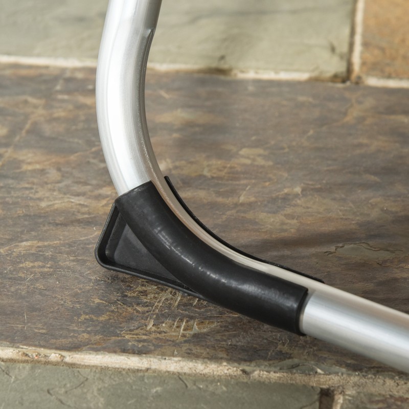 Taittuva aurinkotuoli puutarhaan, alumiinirunko, säädettävä selkänoja, niskatyyny, beige