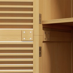 Puutarhakaappi ulkokäyttöön, mänty/kuusi, säänkestävä, 87 x 46,5 x 160 cm, vaaleankeltainen, lukittavat ovet