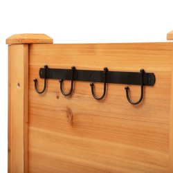 Puinen korotettu viljelylaatikko jaloilla, suppilomainen, kuusi, 120 x 60 x 81 cm, luonnonpuu