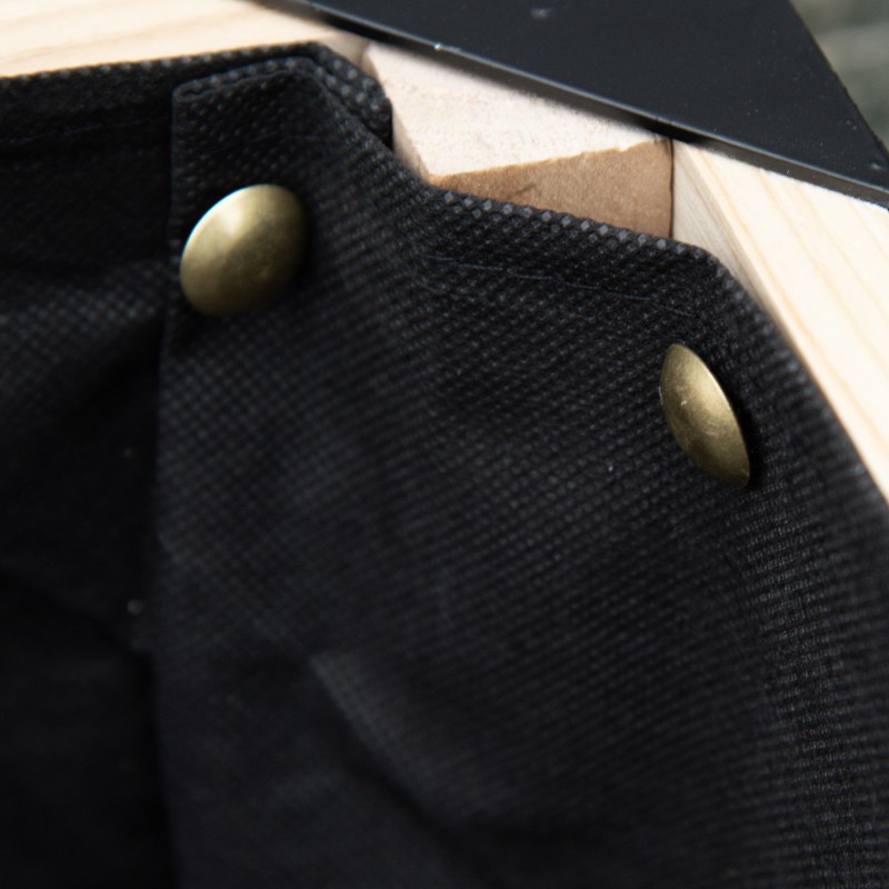 Kohopenkki istutuslaatikko puu-teräs 120 x 60 x 74 cm luonnonpuu/musta