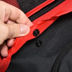 Lemmikkirattaat koiralle teräsrunko 3 pyörää 10 kg punainen 109,5x57,5x106,5 cm