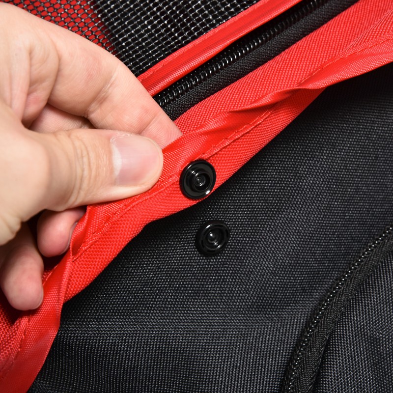 Lemmikkirattaat koiralle teräsrunko 3 pyörää 10 kg punainen 109,5x57,5x106,5 cm