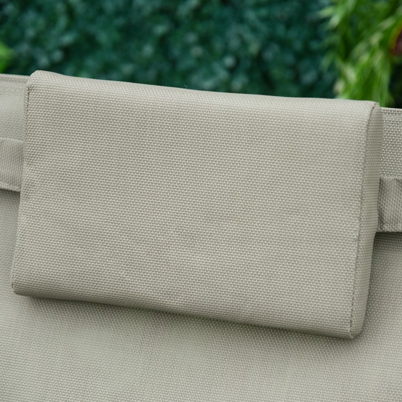 Keinuva lepotuoli ulkokäyttöön metalli ja mesh 150 x 62 x 88 cm musta/vaaleanharmaa