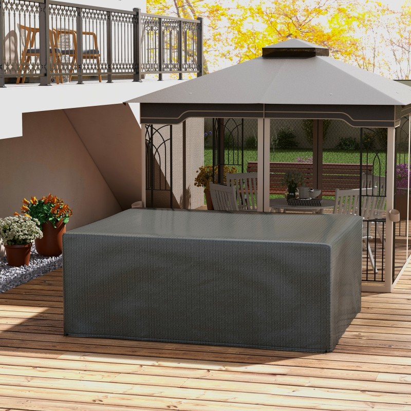 Pihakalusteiden suojapeite PE 235 x 190 x 90 cm harmaa