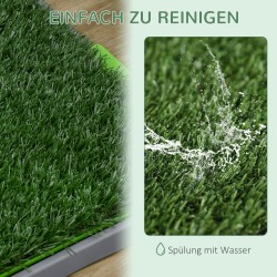 Koiran wc tekonurmella, muovia, 67 x 41 x 3,5 cm, vihreä, sisä- ja ulkokäyttöön