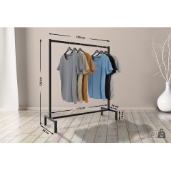 Teollinen vaaterekki melva loft-tyyliin säilytysratkaisu kotiin