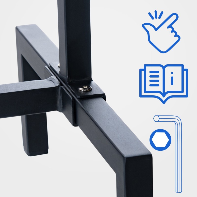 Teollinen vaaterekki melva loft-tyyliin säilytysratkaisu kotiin