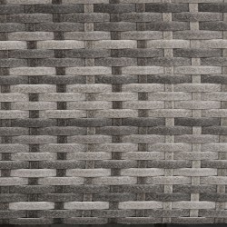 Ulkosohva 3 istuttava polyrottinki teräsrunko 173x68x78 cm harmaa tyynyillä