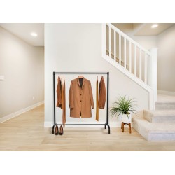 Lara-vaaterekki moderni avoin säilytysratkaisu 120/150 cm leveä