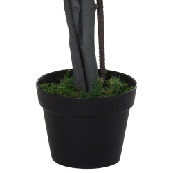 Tekoficus ruukussa 145 cm, muovinen ja tekstiilinen viherkasvi, vaaleanvihreä/tummanvihreä