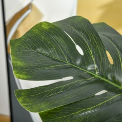 Tekoviherkasvi monstera ruukussa 110 cm, sisä- ja ulkokäyttöön, vihreä-musta