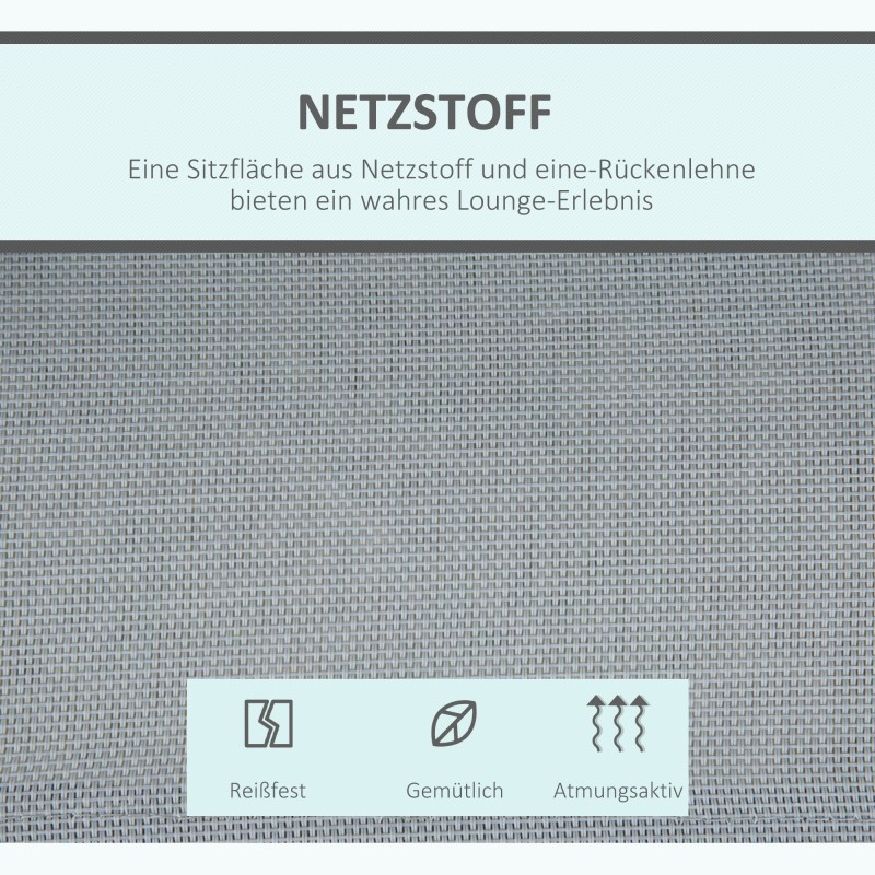 3 hengen puutarhakeinu säädettävällä aurinkokatoksella, metalli, 171x108x154 cm, harmaa