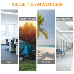 Kahden hengen retkisänky teräsrunko Oxford-kangas 193 x 125 x 40 cm sininen/musta, kantavuus 136 kg