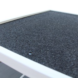 Kissatalo ulko- ja sisäkäyttöön kuusipuusta, 4 tasoa, asfalttikatto, 75,5 x 75 x 137 cm, harmaa-valkoinen